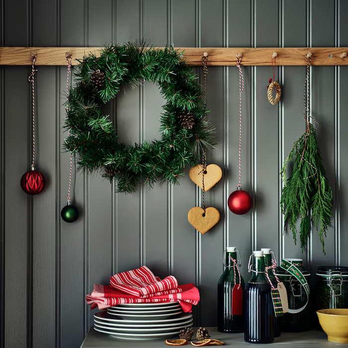 حلقه گل مصنوعی ایکیا مدل IKEA VINTERFINT